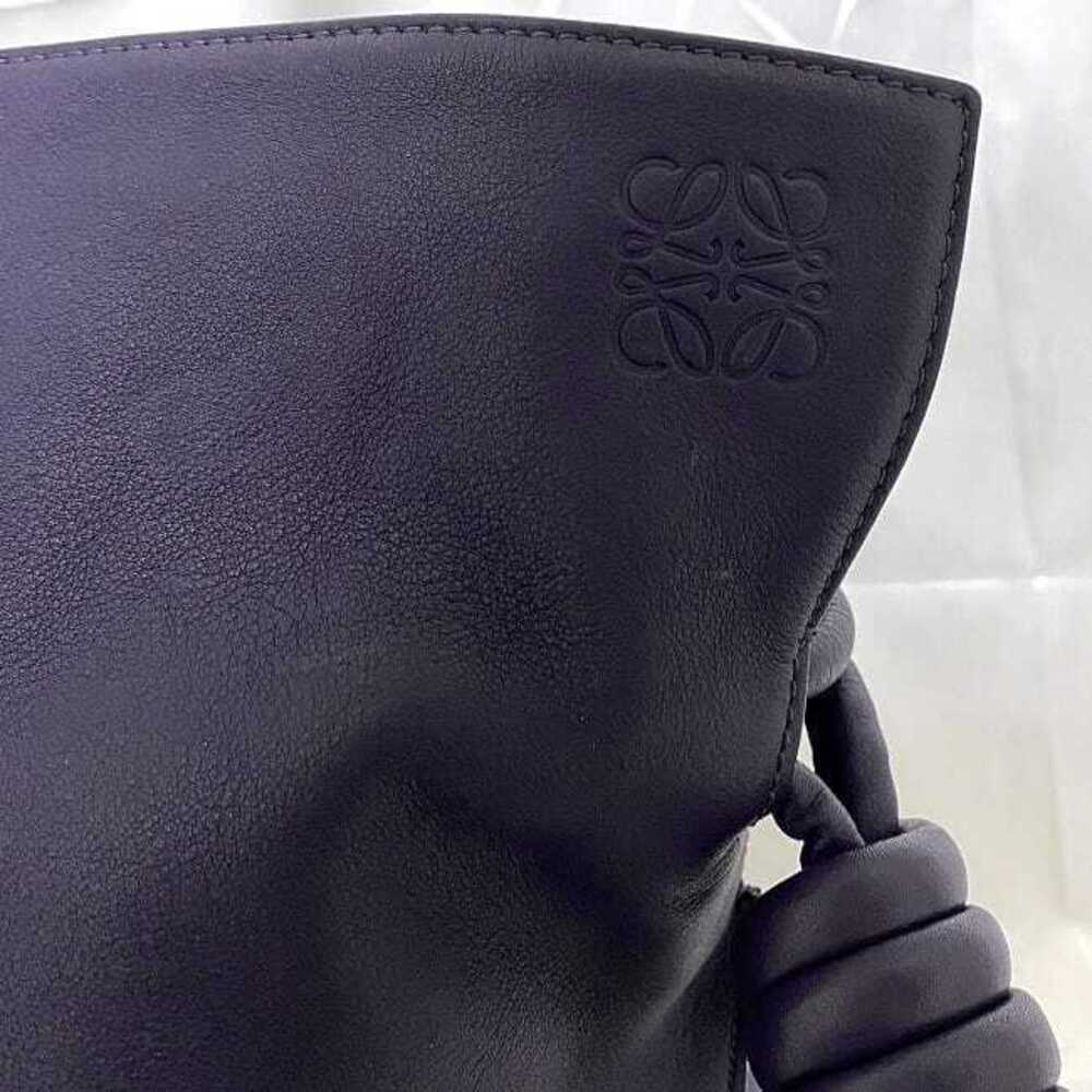 Loewe Flamenco Knot Shoulder Bag Purple Shoulder Cowhide Drawstring Tote - Picture 9 of 10